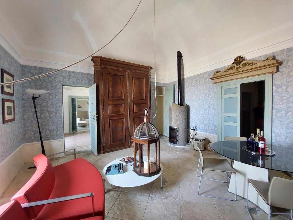Historical Country House Furnished with modern design pieces by Karim Rashid and Piero Lissoni and decorated with paintings of XVI and XVIII century